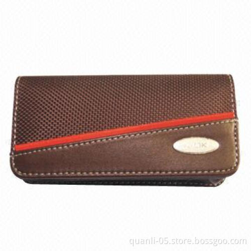 Mobile Phone Case, Made of Leather, with Magnetic Button